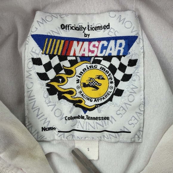 Vintage Made In USA Kenny Wallace Full Zip Windbreaker Youth Size S Multicolor - Picture 4 of 9